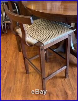 RARE Mid Century Arne Vodder Teak Danish Wood Vintage Bar Stool Denmark Chair