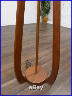 RARE Mid Century Danish Modern Adrian Pearsall Modeline Walnut Floor Lamp