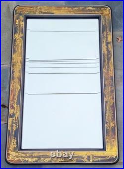 RARE Mid-Century MODERN Acid Etched BRASS MIRROR Mastercraft by BERNHARD ROHNE