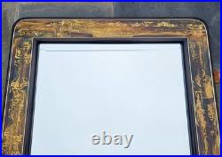 RARE Mid-Century MODERN Acid Etched BRASS MIRROR Mastercraft by BERNHARD ROHNE