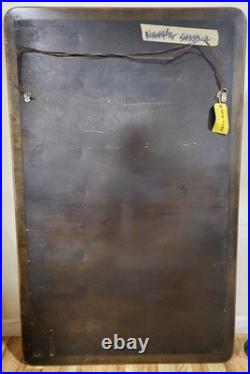 RARE Mid-Century MODERN Acid Etched BRASS MIRROR Mastercraft by BERNHARD ROHNE