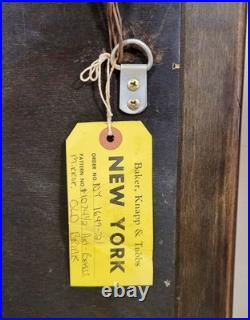 RARE Mid-Century MODERN Acid Etched BRASS MIRROR Mastercraft by BERNHARD ROHNE