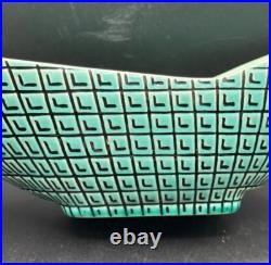 RARE Mid Century Modern ATOMIC Roselane Pottery Pasadena CA #14 Serving Bowl