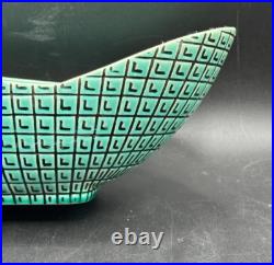 RARE Mid Century Modern ATOMIC Roselane Pottery Pasadena CA #14 Serving Bowl