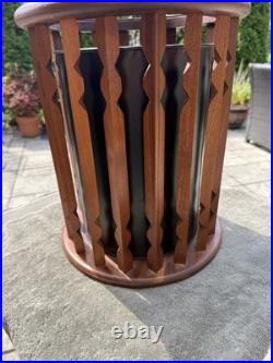 RARE Mid Century Modern Arthur Umanoff Washington Woodcraft Walnut Wastebasket