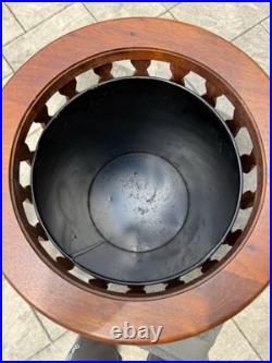 RARE Mid Century Modern Arthur Umanoff Washington Woodcraft Walnut Wastebasket