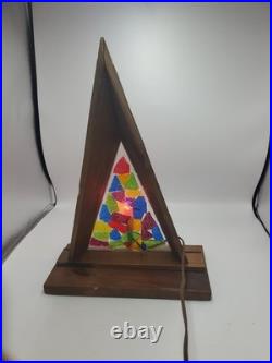 RARE Mid Century Modern Christmas Tree Light Accent Lamp works