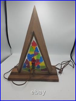 RARE Mid Century Modern Christmas Tree Light Accent Lamp works