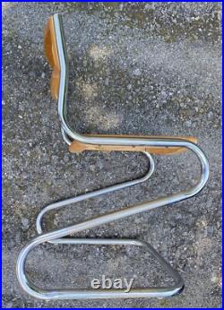 RARE Mid Century Modern Chrome Z Chair Pascal Mourgue Biscia Chair