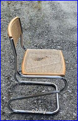 RARE Mid Century Modern Chrome Z or S Chair Pascal Mourgue Biscia Chair