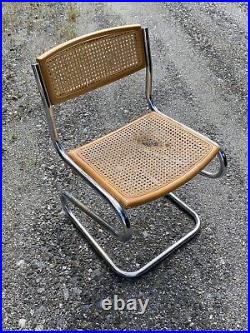 RARE Mid Century Modern Chrome Z or S Chair Pascal Mourgue Biscia Chair