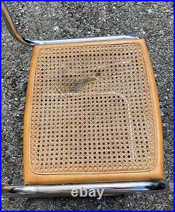 RARE Mid Century Modern Chrome Z or S Chair Pascal Mourgue Biscia Chair