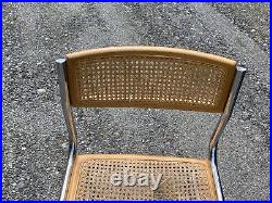 RARE Mid Century Modern Chrome Z or S Chair Pascal Mourgue Biscia Chair