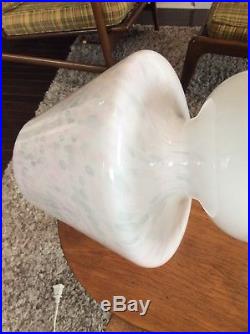 RARE Mid Century Modern Murano Italy Confetti Art Glass Mushroom Table Lamp