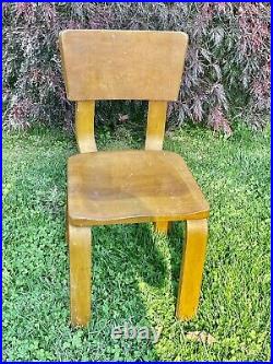RARE Mid Century Modern Original Thonet Bentwood Plywood Children's Chair #14