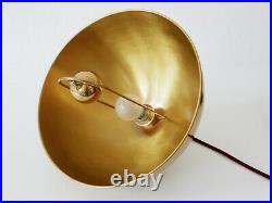 RARE Mid Century Modern PENDANT LAMP Brass HANGING LIGHT by FLORIAN SCHULZ 1960s