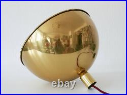 RARE Mid Century Modern PENDANT LAMP Brass HANGING LIGHT by FLORIAN SCHULZ 1960s