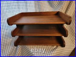 RARE Mid-Century Modern Peter Pepper Products Desk Sorter 3 TIER Letter Tray