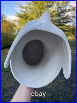 RARE Mid-Century Modern Retro Ceramic Face Planter Vase Italy Art Pottery