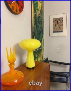 RARE Mid Century Modern Space Age Mushroom Glass Lamp Sculpture Venini Vignelli