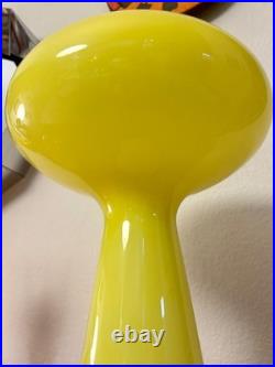 RARE Mid Century Modern Space Age Mushroom Glass Lamp Sculpture Venini Vignelli
