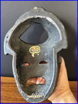 RARE Mid-century modern tragedy & comedy Theatre masks Devonware vintage 1940s