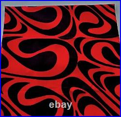 RARE Midcentury Modern Wherefore Fabric Designed by Lawrence Peabody 3.9 Yards