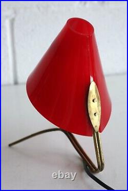 RARE Original 1950s French Vintage Mid Century Modern Acrylic Table Lamp Retro