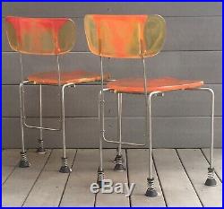RARE Pair Of 543 Broadway Chairs by Gaetano Pesce Mid Century Modern