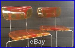 RARE Pair Of 543 Broadway Chairs by Gaetano Pesce Mid Century Modern