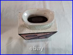 RARE Pair Vintage Raymor Bitossi Vases by Aldo Londi Italy, 1960s, Geometric