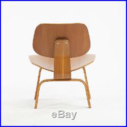 RARE Pair of Eames Evans Herman Miller 1948 LCW Lounge Chairs Wood Walnut