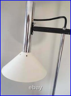 RARE ROBERT SONNEMAN KOCH LOWY ATOMIC MID CENTURY MODERN CHROME FLOOR LAMP 1960s