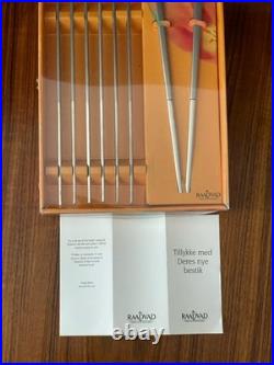 RARE Raadvad Silke Chopsticks Vintage Danish Mid-Century Modern Silverware