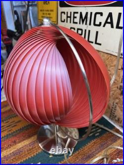 RARE Red Moon Lamp by Kare Design after Verner Panton Style 1980s