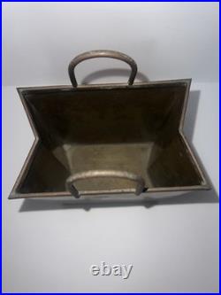 RARE Sarreid Italian Brass Bag Sculpture MCM 10x6x4 Original SticKER