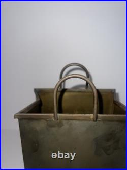 RARE Sarreid Italian Brass Bag Sculpture MCM 10x6x4 Original SticKER