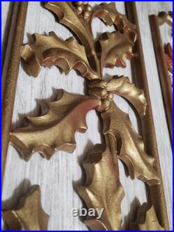 RARE Sexton Four Seasons Wall Art Mid Century Modern Decor Metal MCM Set of 4