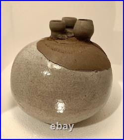 RARE Signed 60s-70S MID CENTURY MODERN 3 SPOUT WEED POT