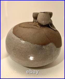 RARE Signed 60s-70S MID CENTURY MODERN 3 SPOUT WEED POT