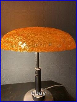 RARE Spaghetti Lucite lamp shade ORANGE 15.5X3.75 Spun Ceiling Light Cover