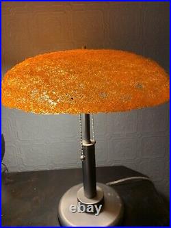 RARE Spaghetti Lucite lamp shade ORANGE 15.5X3.75 Spun Ceiling Light Cover