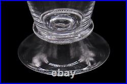 RARE Steuben Art Glass 6 Fluted Pedestal Vase with Original Dust Cover