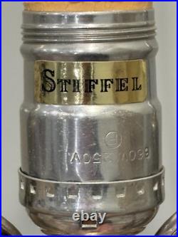 RARE! Stiffel Mid Century Modern MCM Pair of Lamps with Original Shades Excellent