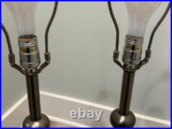 RARE! Stiffel Mid Century Modern MCM Pair of Lamps with Original Shades Excellent