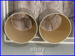 RARE! Stiffel Mid Century Modern MCM Pair of Lamps with Original Shades Excellent