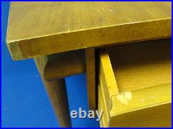 RARE VINTAGE 50's MID CENTURY MODERN TRAPEZOID CURVILINEAR WIDDICOMB LAMP TABLE