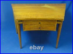 RARE VINTAGE 50's MID CENTURY MODERN TRAPEZOID CURVILINEAR WIDDICOMB LAMP TABLE