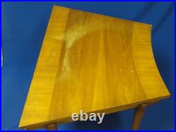 RARE VINTAGE 50's MID CENTURY MODERN TRAPEZOID CURVILINEAR WIDDICOMB LAMP TABLE