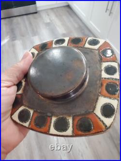 RARE VINTAGE 50s-60s Eduardo Vega MID CENTURY MODERN Geometric CUBIST VASE JAR